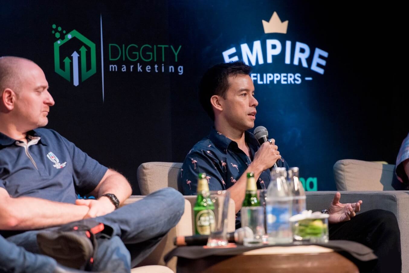 Matt Diggity talking on the conference