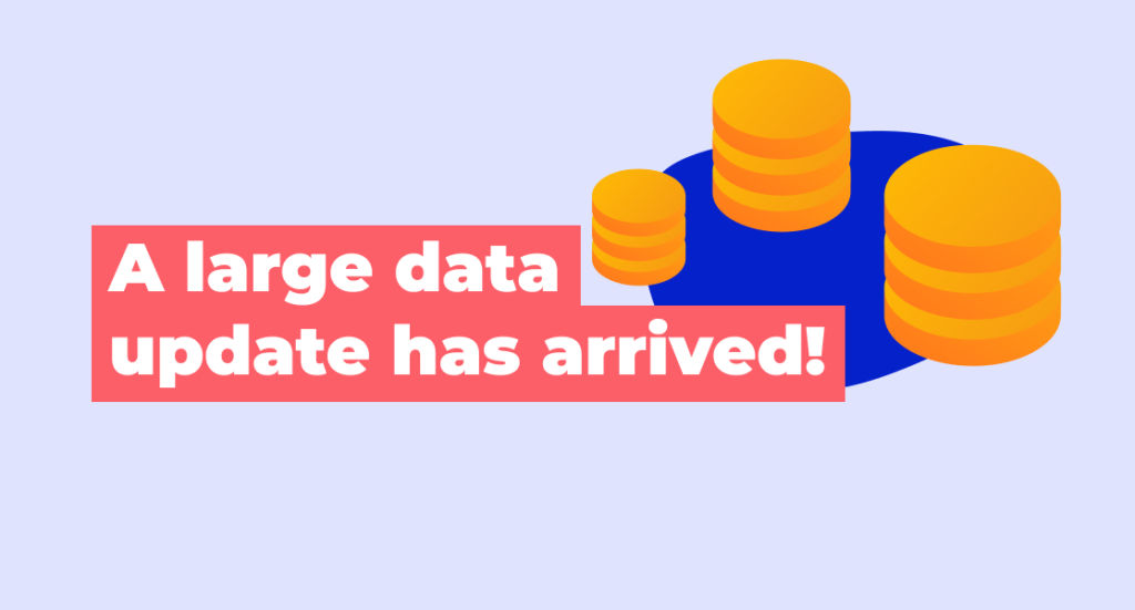 A large data update has arrived